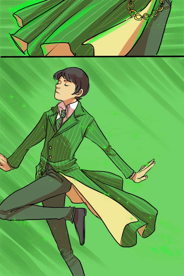 Green Entrepreneur Illustration Wallpaper