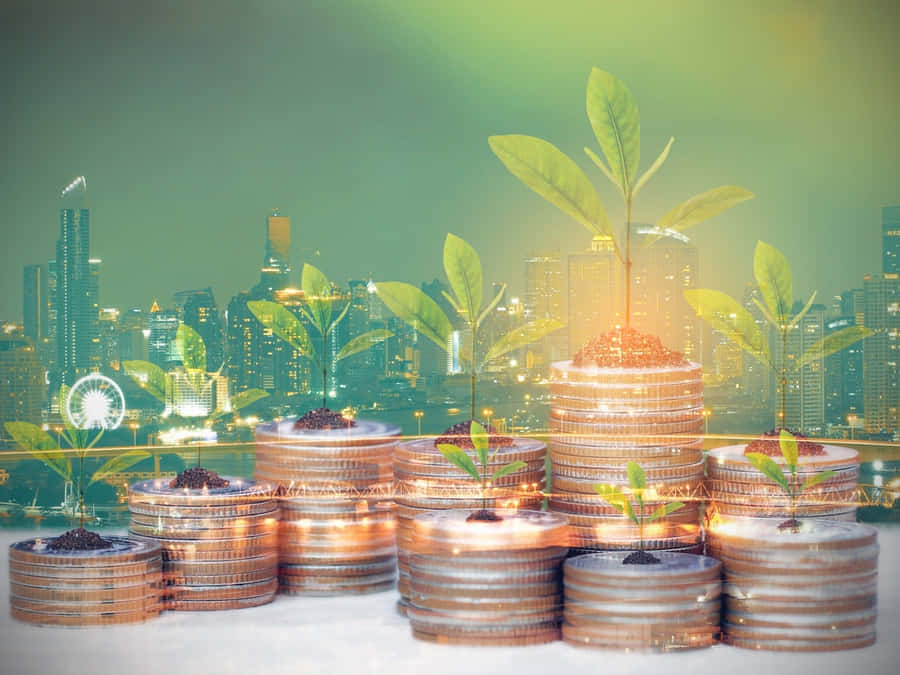 Green Finance Concept Wallpaper