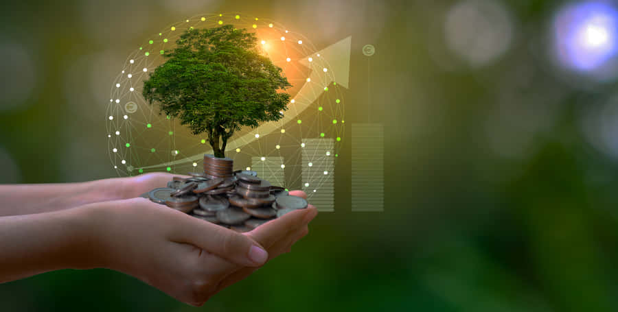 Green Finance Landscape Wallpaper