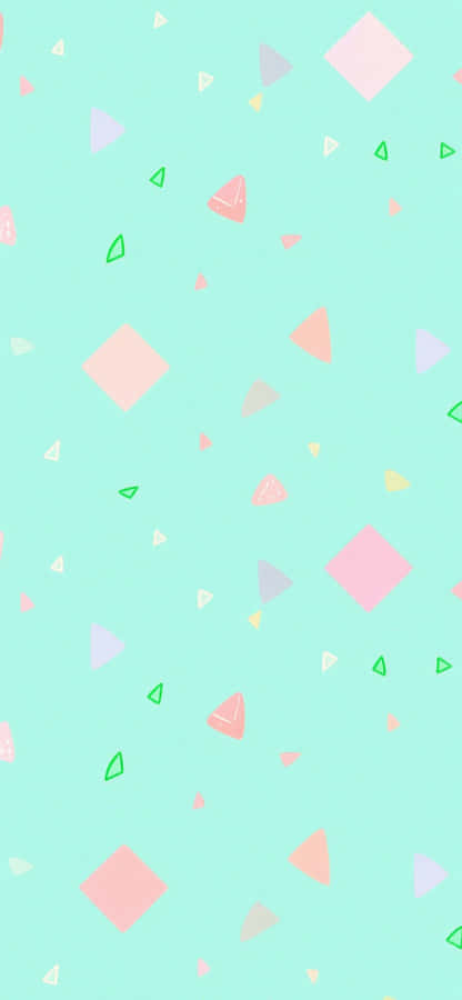 Green Preppy Pattern Background Wallpaper