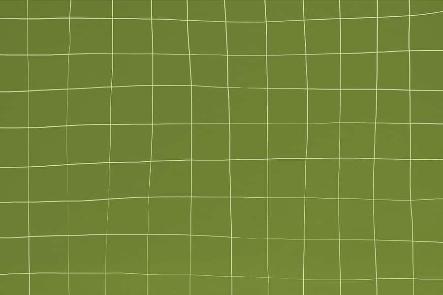 Green Wavy Grid Background Wallpaper