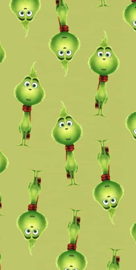 Grinch Pattern Wallpaper Wallpaper