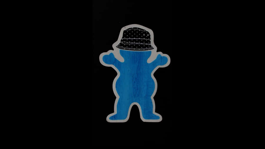 Grizzly Griptape Blue Bear Logo Wallpaper