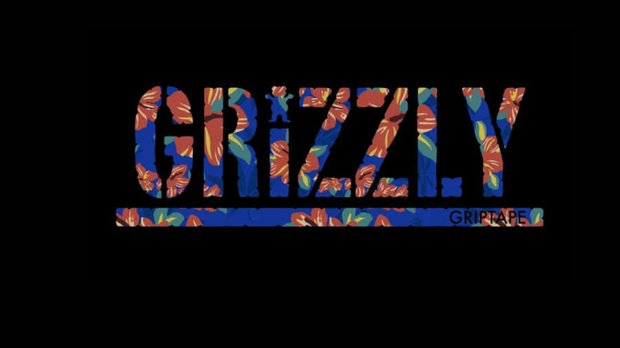 Grizzly Griptape Floral Logo Wallpaper