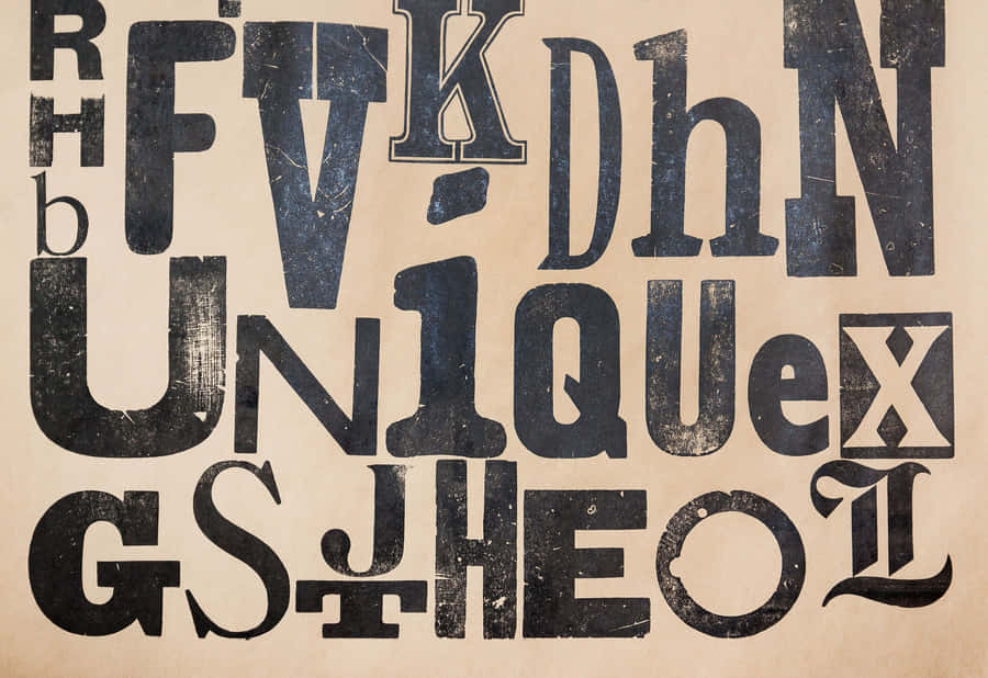 Grotesque Letters [wallpaper] Wallpaper