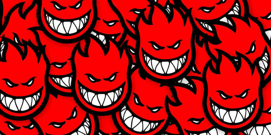 Group Of Smiling Spitfire Skate Logos Wallpaper