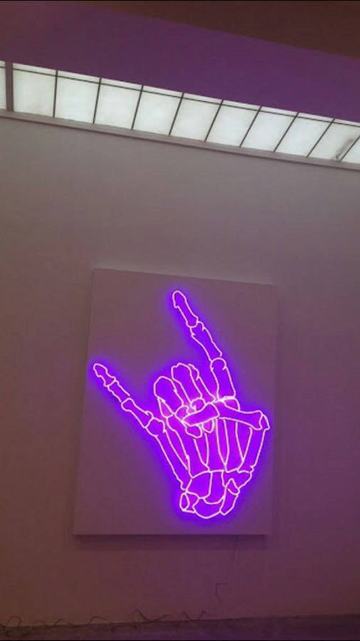 Grunge Emo Aesthetic Rock Gesture Wallpaper