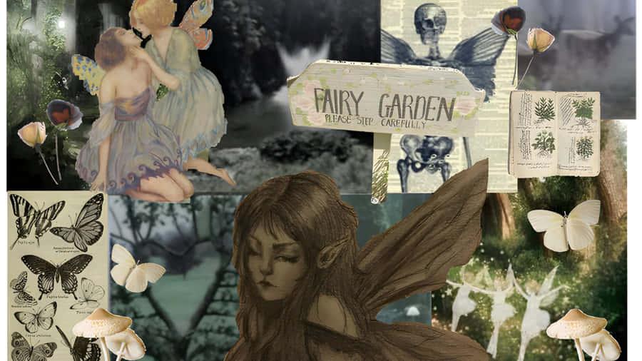 Grunge Fairycore Collage Wallpaper