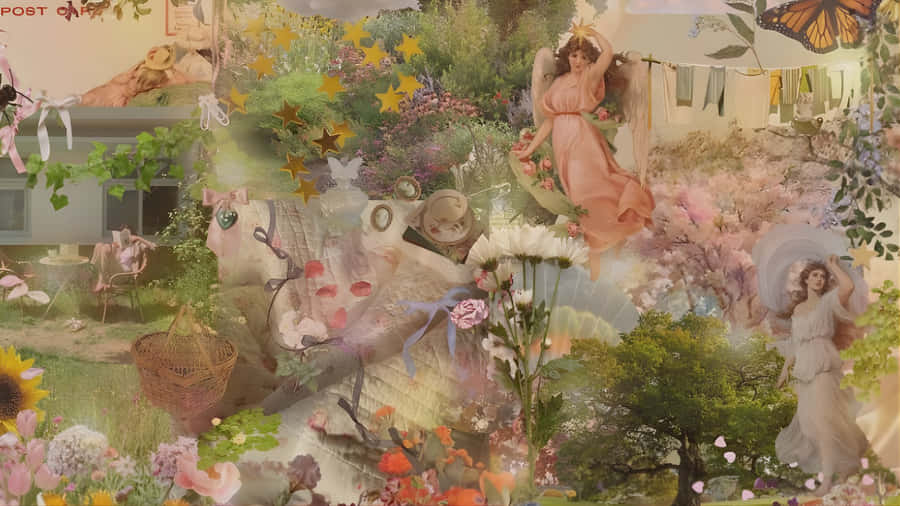 Grunge Fairycore Dreamscape Wallpaper