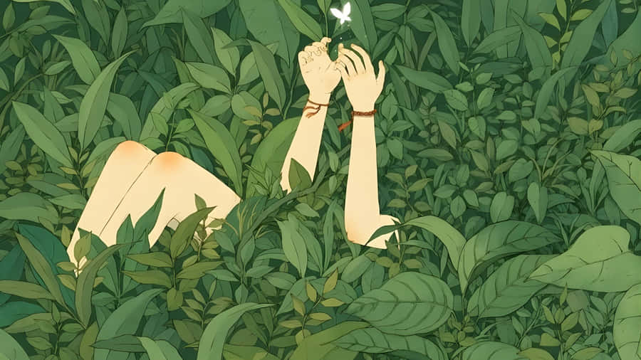 Grunge Fairycore Nature Escape Wallpaper