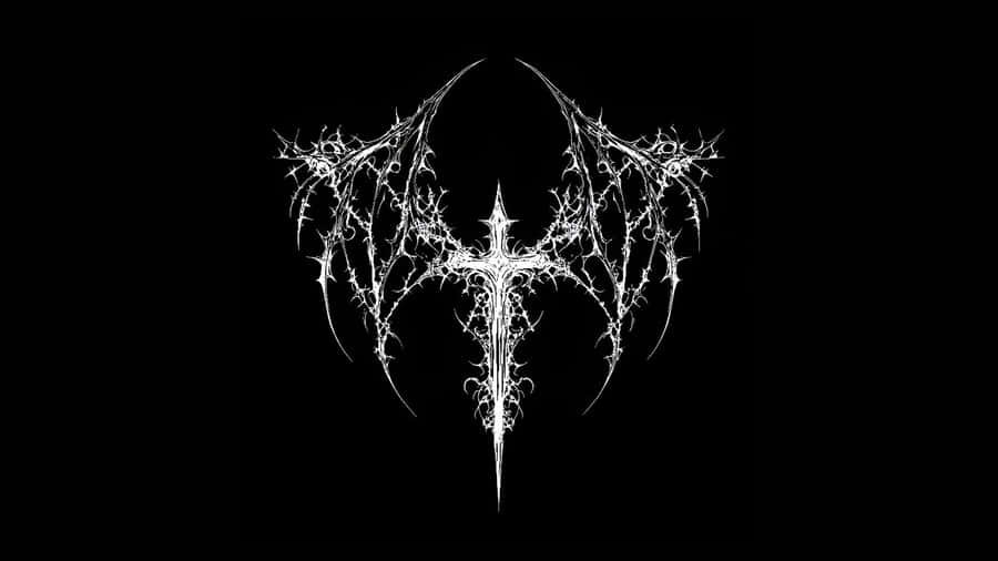 Grunge Goth Cross Symbol Wallpaper