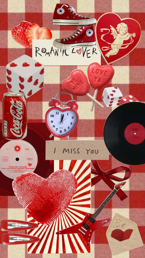 Grunge Lovecore Collage Wallpaper