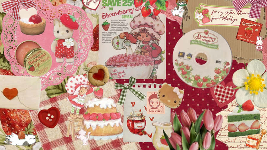 Grunge Lovecore Collage Wallpaper