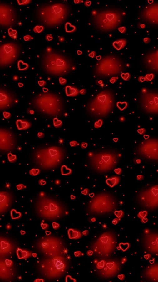 Grunge Lovecore Heart Pattern Wallpaper