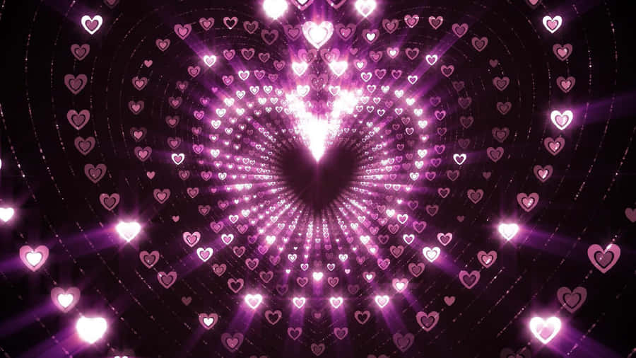 Grunge Lovecore Heart Vortex Wallpaper