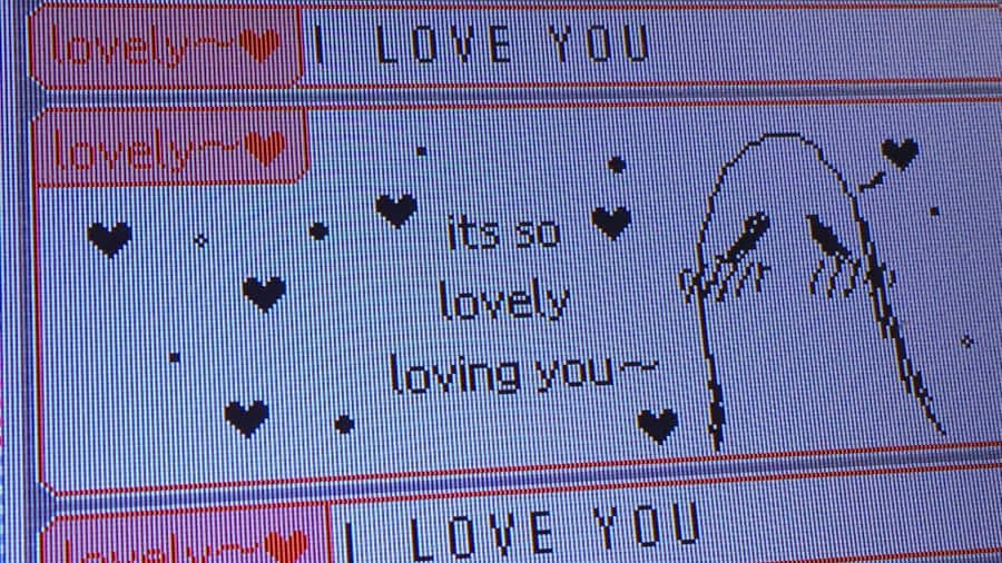 Grunge Lovecore Text Vibes Wallpaper