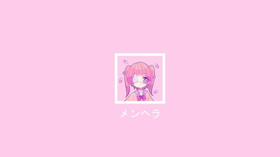 Grunge Pink Aesthetic Laptop Menhera Chan Wallpaper