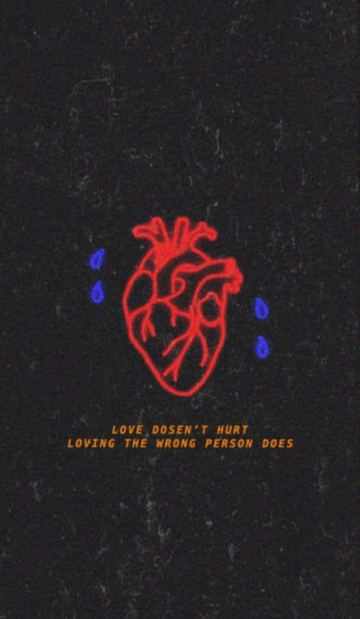 Grunge Tumblr Aesthetic Brokenhearted Quote Wallpaper