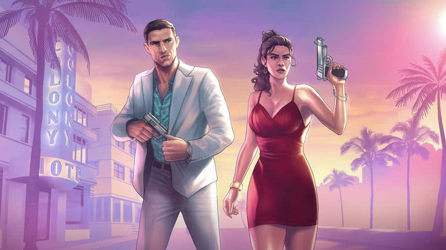 Gta 6 Characters Reveal Wallpaper