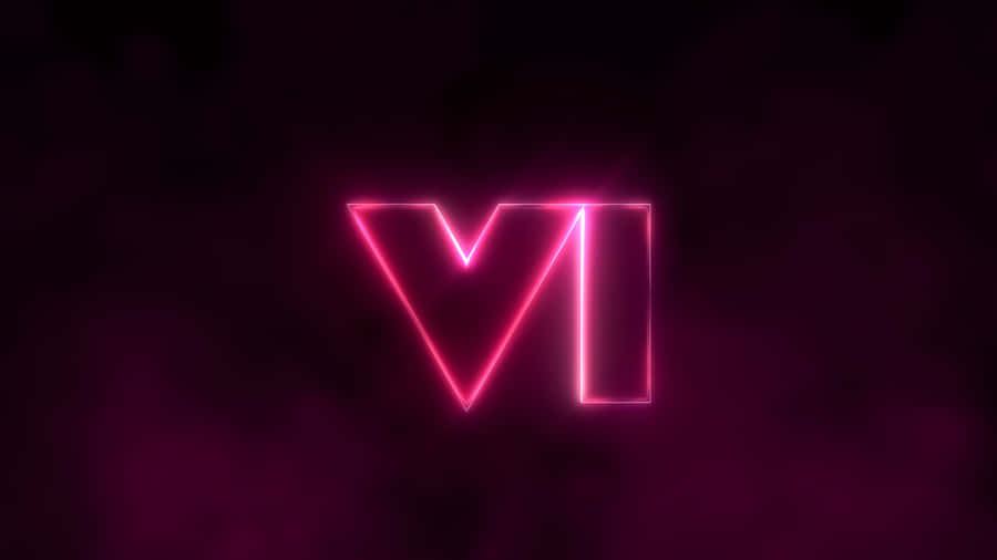 Gta 6 Neon Logo Reveal Wallpaper