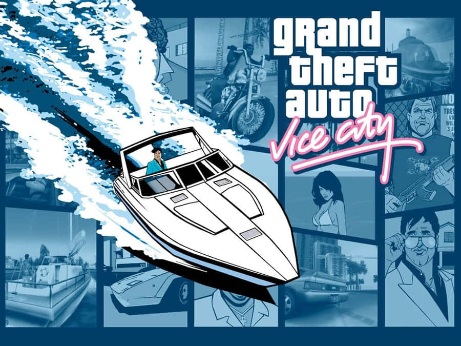 Gta Vc Squalo White Blue Wallpaper