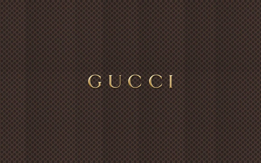 Gucci Logo Pattern Background Wallpaper