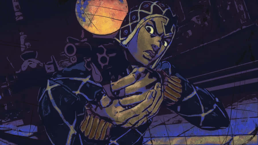 Guido Mista: A Sharpshooter's Stance Wallpaper