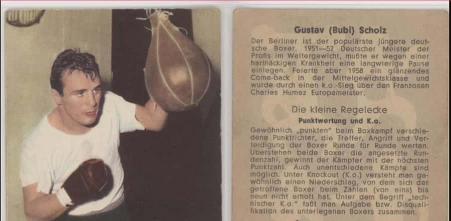 Gustav Scholz Featured On A Book Wallpaper