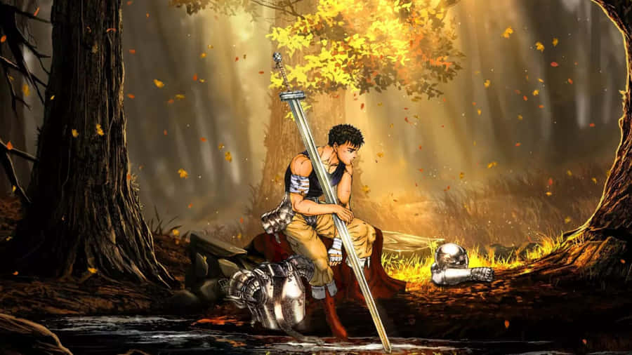 Guts Resting In Forest Wallpaper