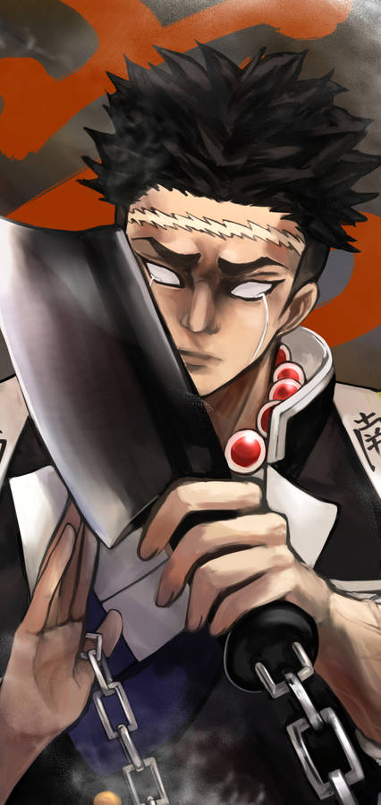 Gyomei Himejima Axe Wallpaper