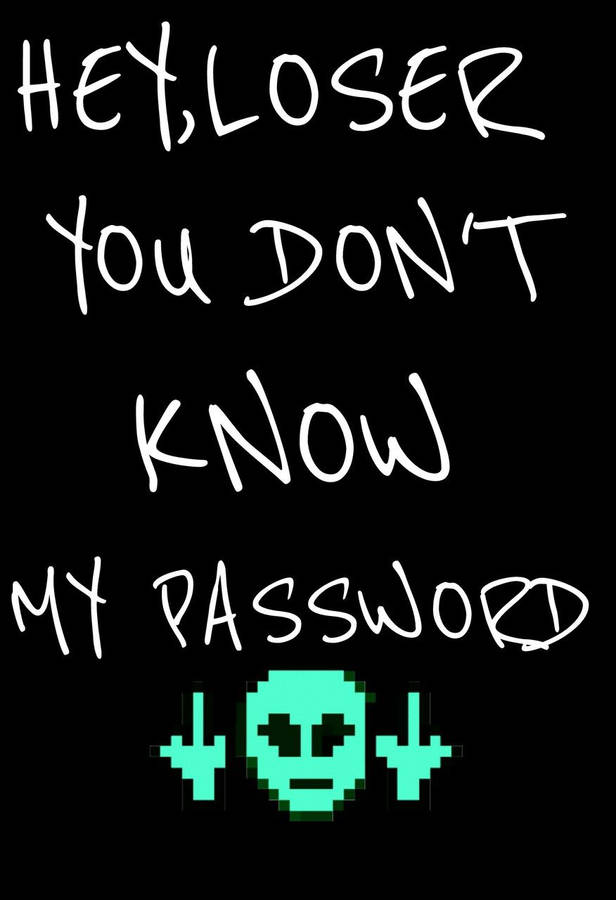 Hahaha You Dont Know My Password 876 X 1280 Wallpaper