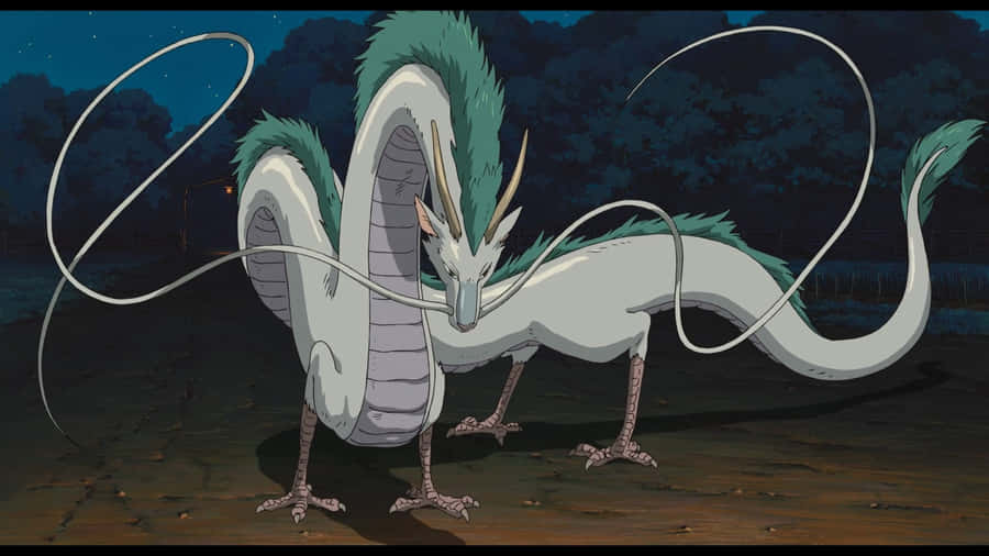 Haku Dragon Anime Spirited Away Scene Wallpaper
