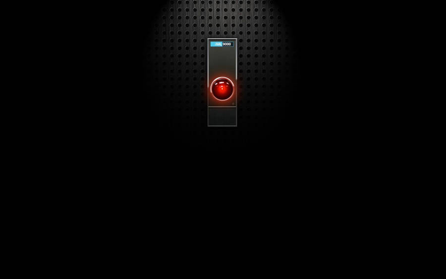 Hal 9000 Black Vignette Wallpaper