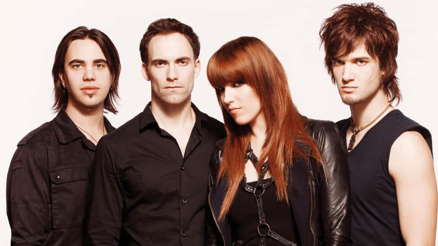 Halestorm Band Group Photo Wallpaper
