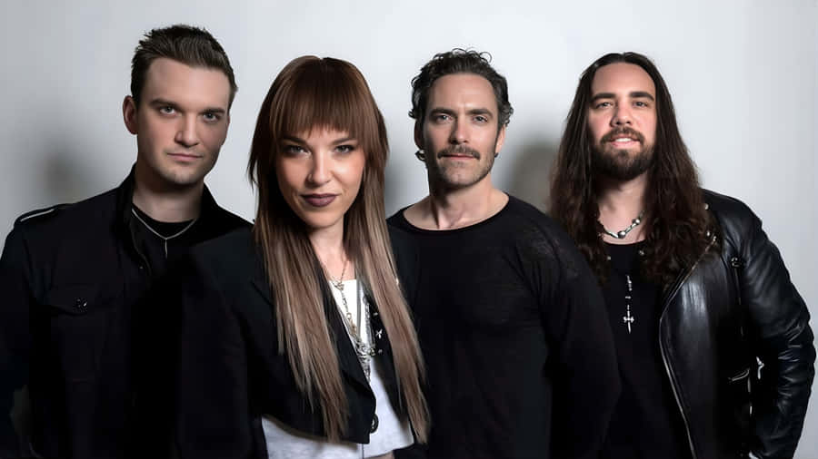 Halestorm Band Group Photo Wallpaper