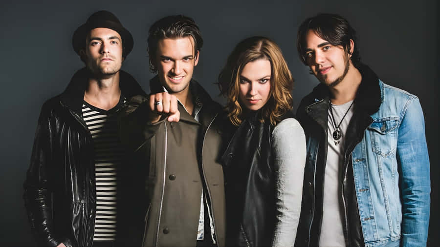 Halestorm Band Group Photo Wallpaper