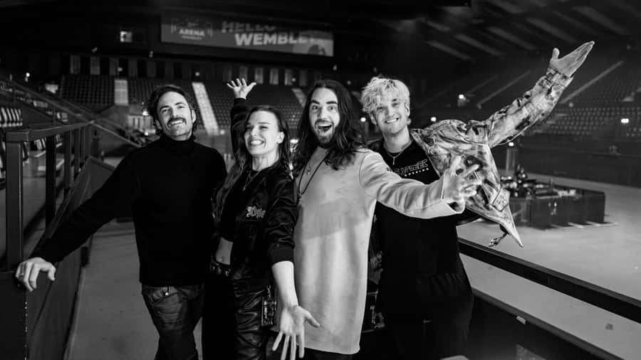 Halestorm Band Group Photo Wallpaper