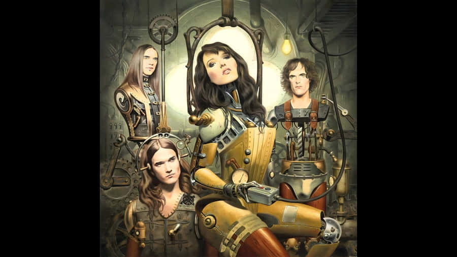 Halestorm Band Steampunk Style Wallpaper
