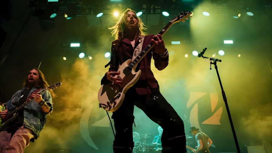 Halestorm Live Rock Performance Wallpaper