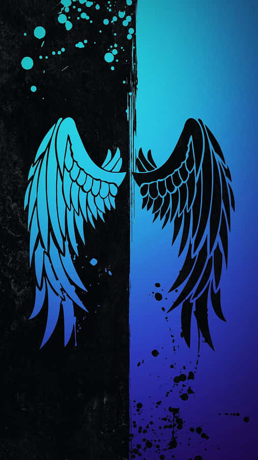 Half Angel Half Demon Wings Art Wallpaper