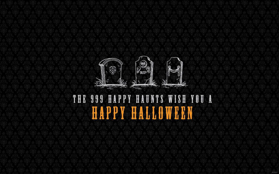 Halloween Aesthetic Pc Happy Haunts Wallpaper