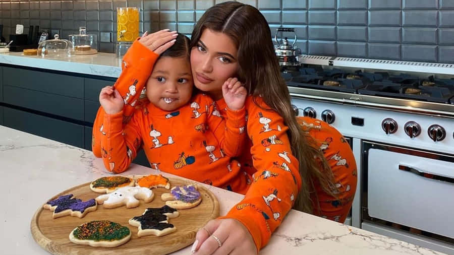 Halloween Baking Funwith Decorated Cookies Wallpaper