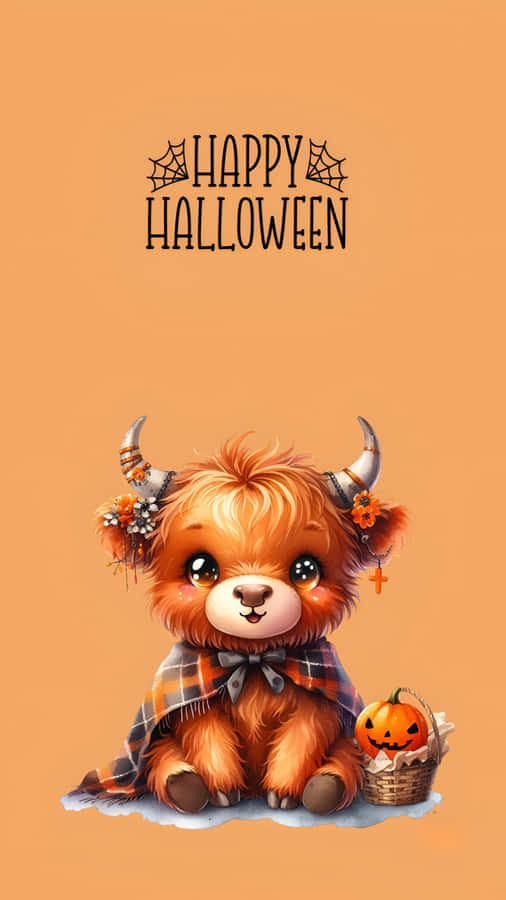 Halloween Cow Costume Cute Wallpaper