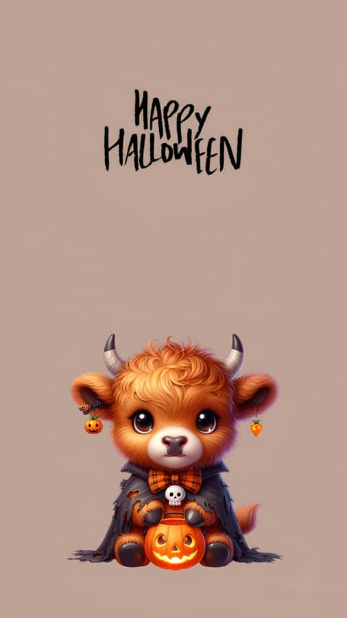 Halloween Cow Costume Wallpaper