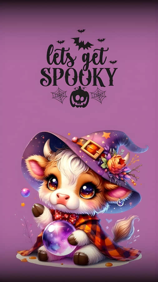 Halloween Cow Magic Wallpaper