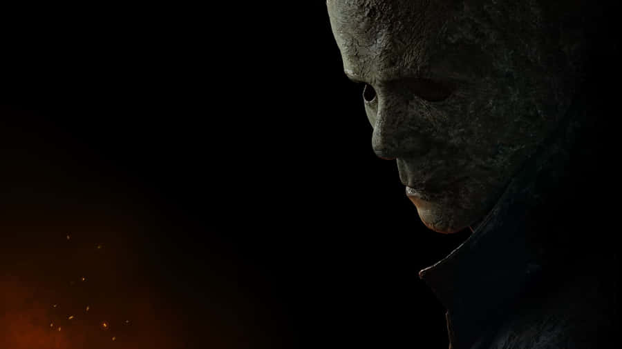 Halloween Ends Masked Figure Side Profile Wallpaper