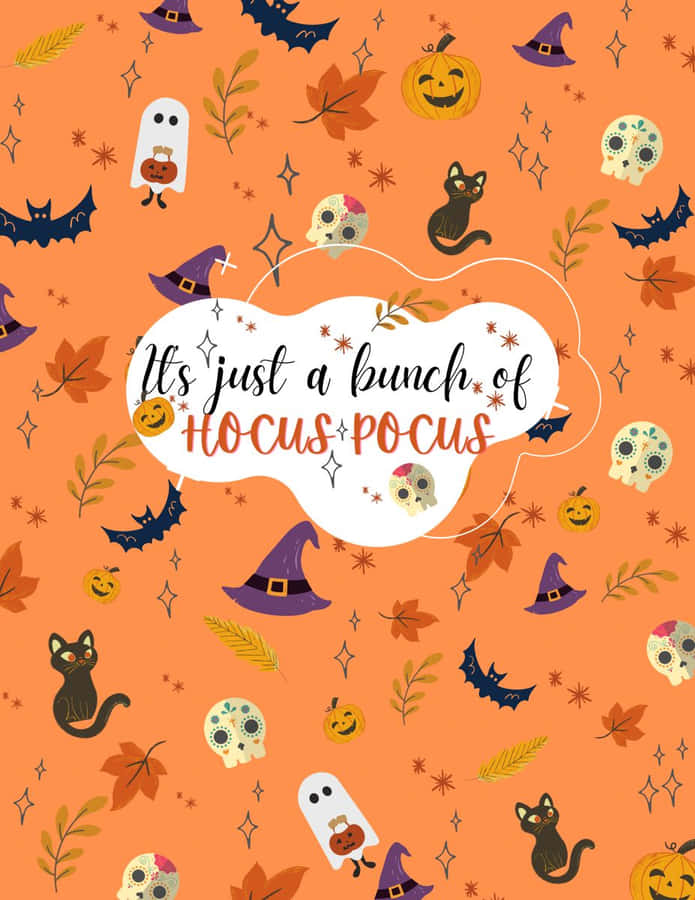 Halloween Hocus Pocus Pattern Wallpaper