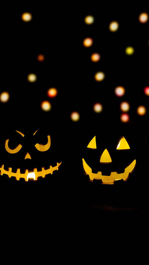 Halloween_ Jacko Lanterns_ Glowing Wallpaper