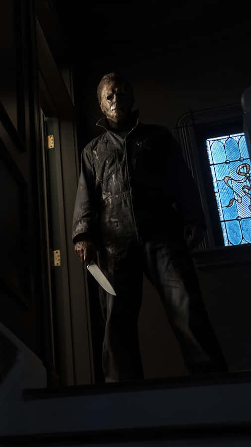 Halloween Michael Myers In Stairs Wallpaper
