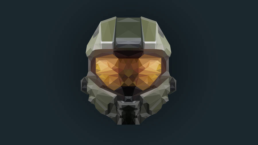 Halo Infinite Polygonal Art Wallpaper